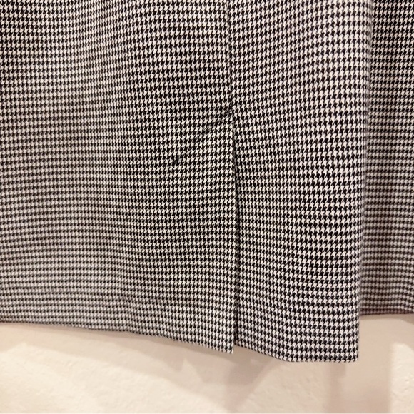 Connected Petite Black & White Houndstooth Print Short Dress Preowned Size 8P - Picture 8 of 9